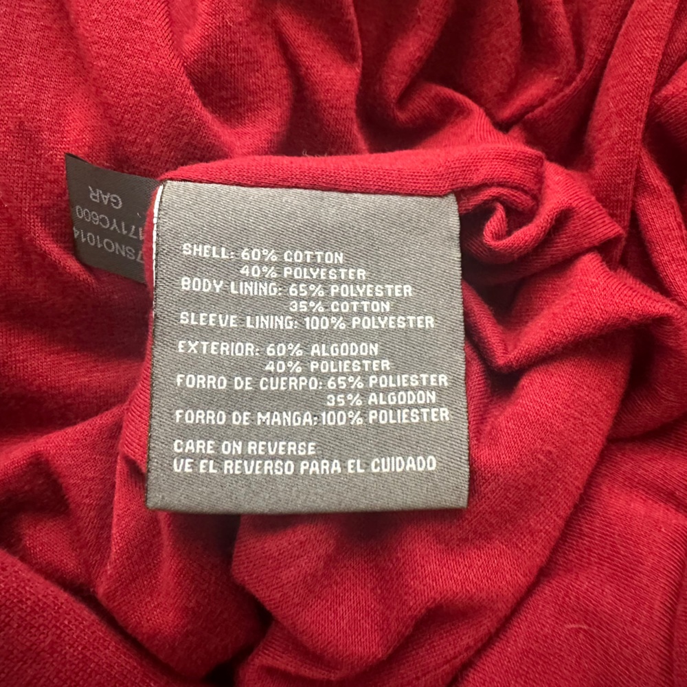 KENENTH COLE REACTION Deep Red Belted Jacket SIZE MEDIUM Fitted Slimming Winter - Picture 5 of 6